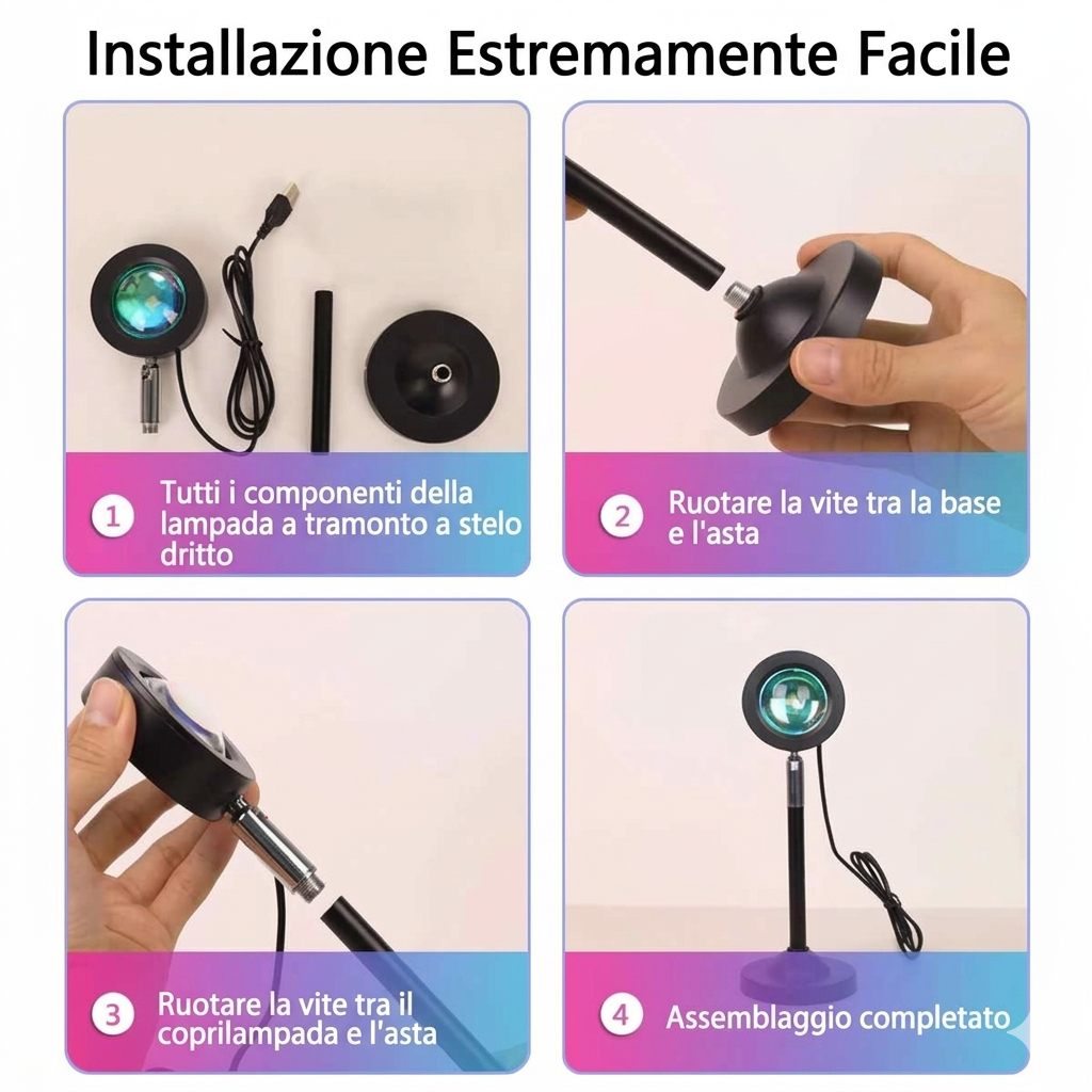 Sunset Lamp - Malika